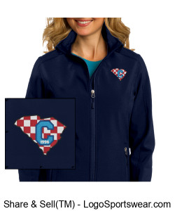'96 Ladies Core Soft Shell Jacket (Class of 96 logo) Design Zoom
